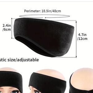 Black Ear Warmer Headband